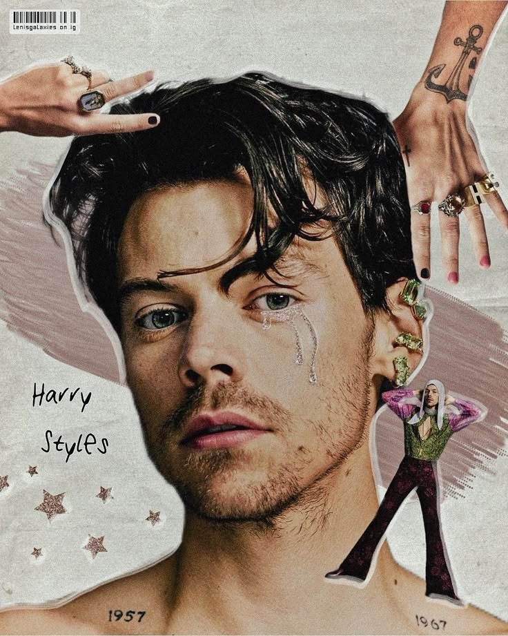 Harry Styles Collage Music Poster