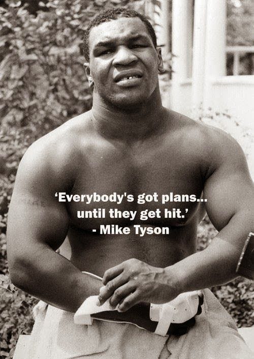 Mike Tyson "Everybody's got plans, until they get hit" Boxing Poster