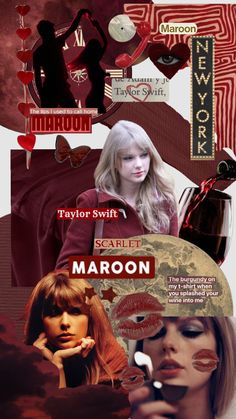 Taylor Swift Collage Music Poster
