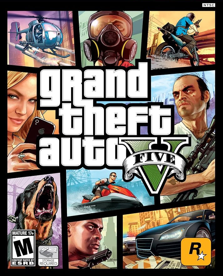 Grand Theft Auto Five Video Game Poster