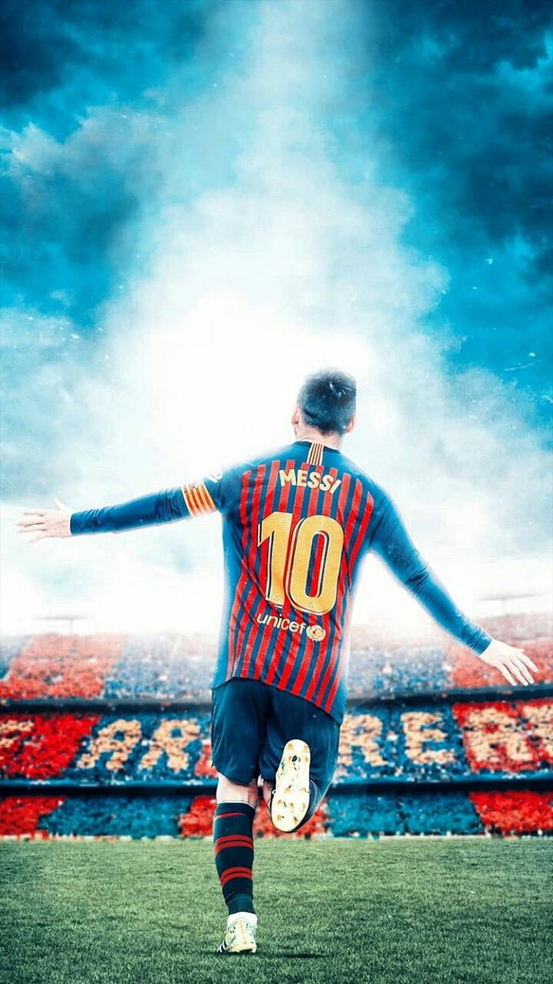 Lionel Messi Celebration Soccer Poster