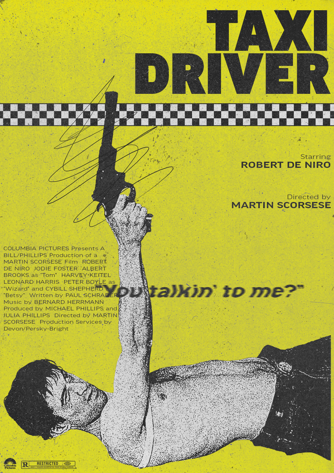 Taxi Driver "You Talking To Me" Movie Poster
