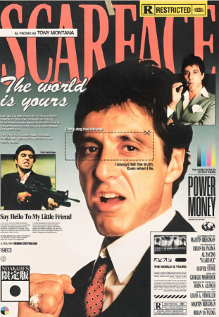 Scarface Magazine Movie Poster