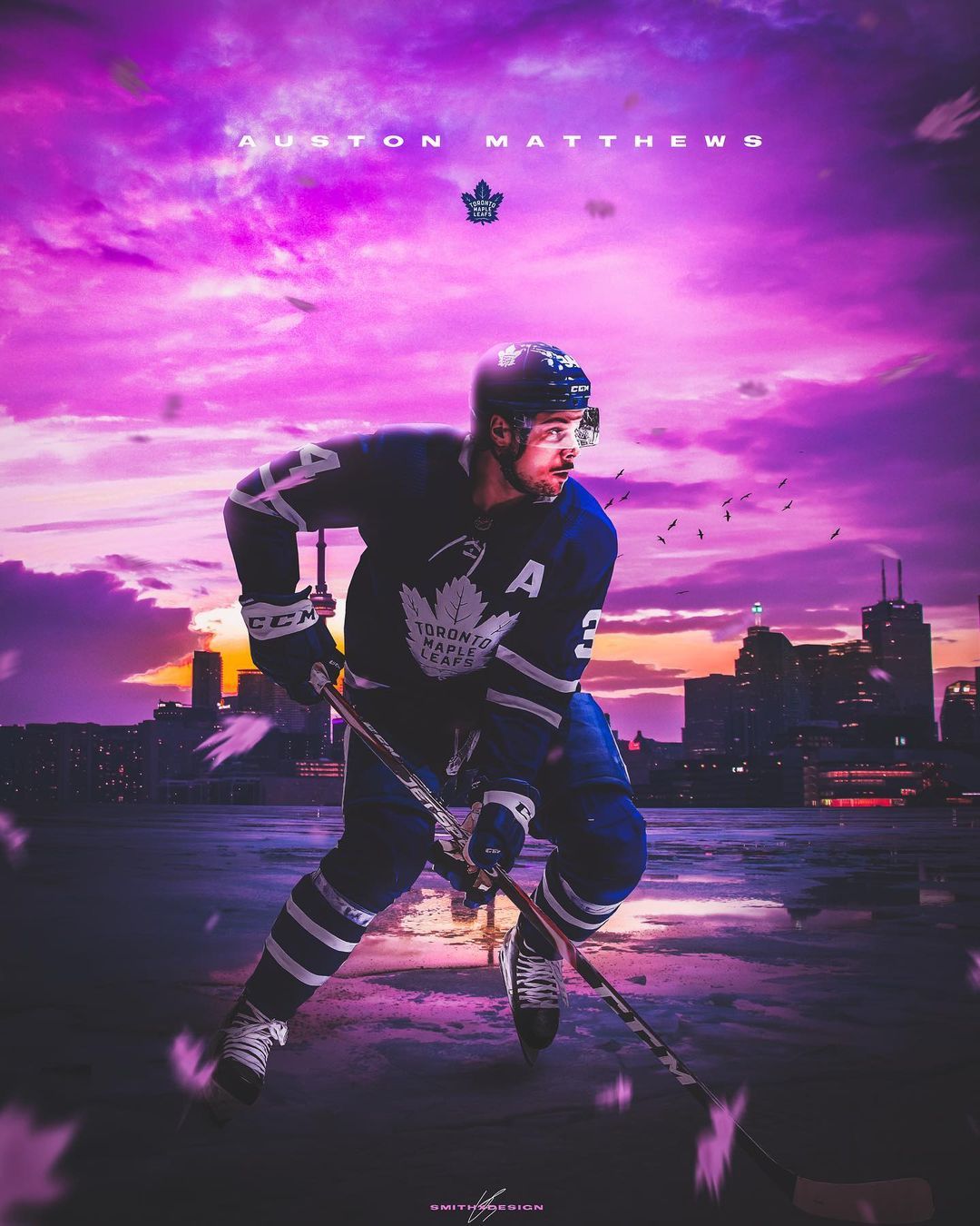Auston Matthews Hockey Poster