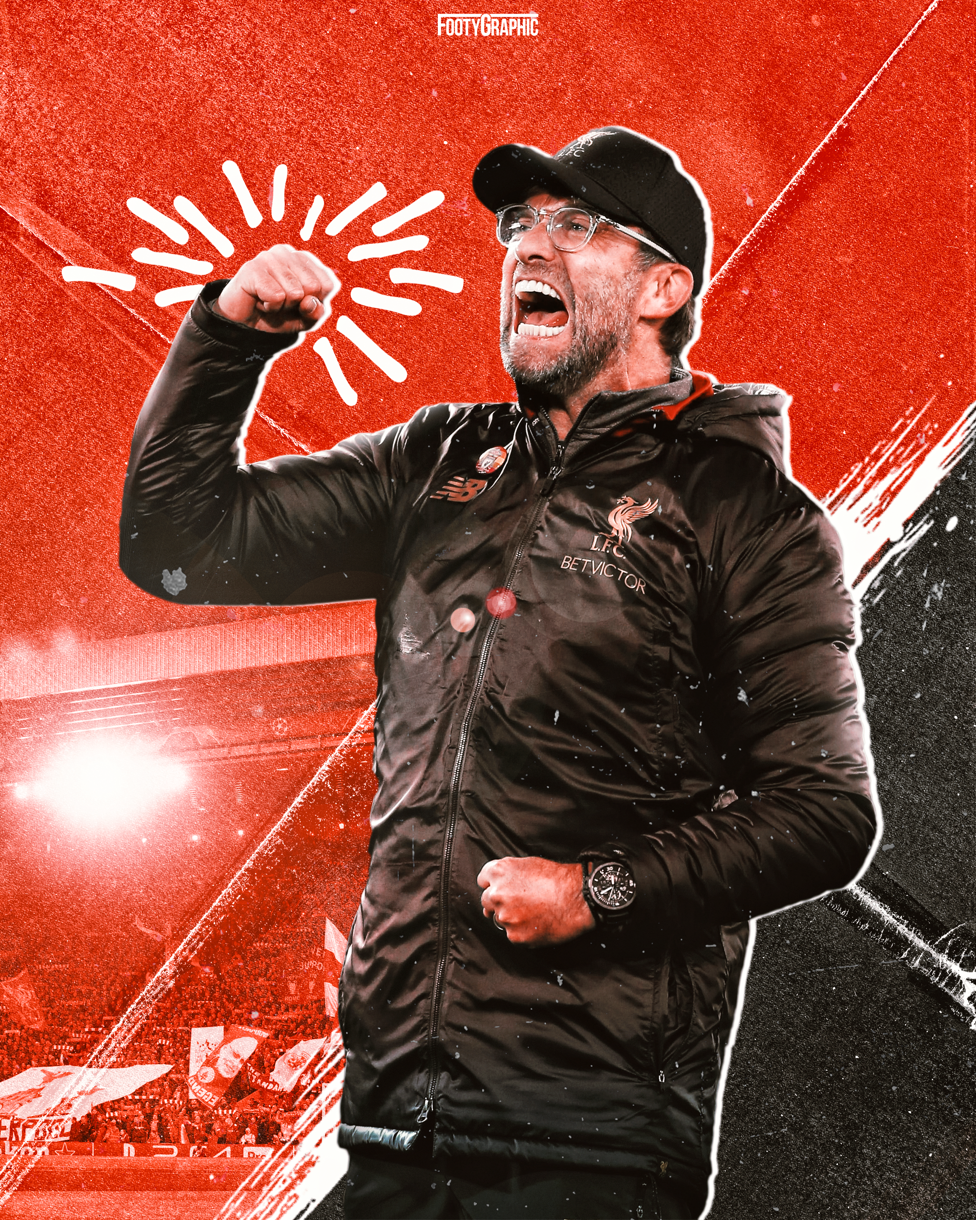 Jurgen Klopp Celebration Soccer Poster